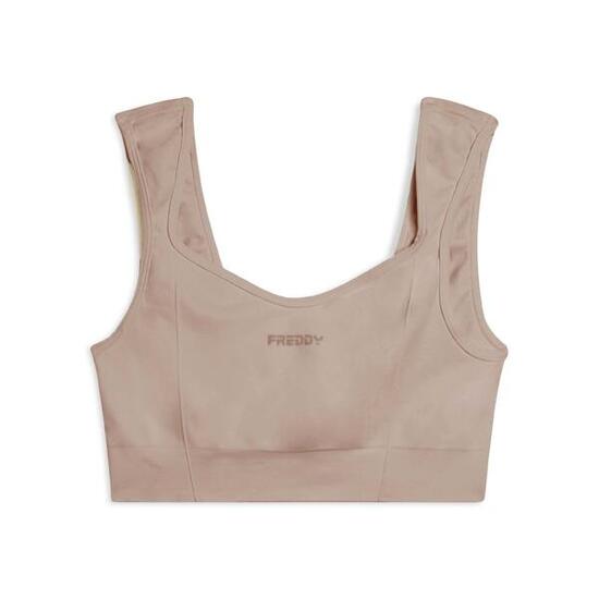 Brassière de sport avec col en forme de cœur, soutien léger