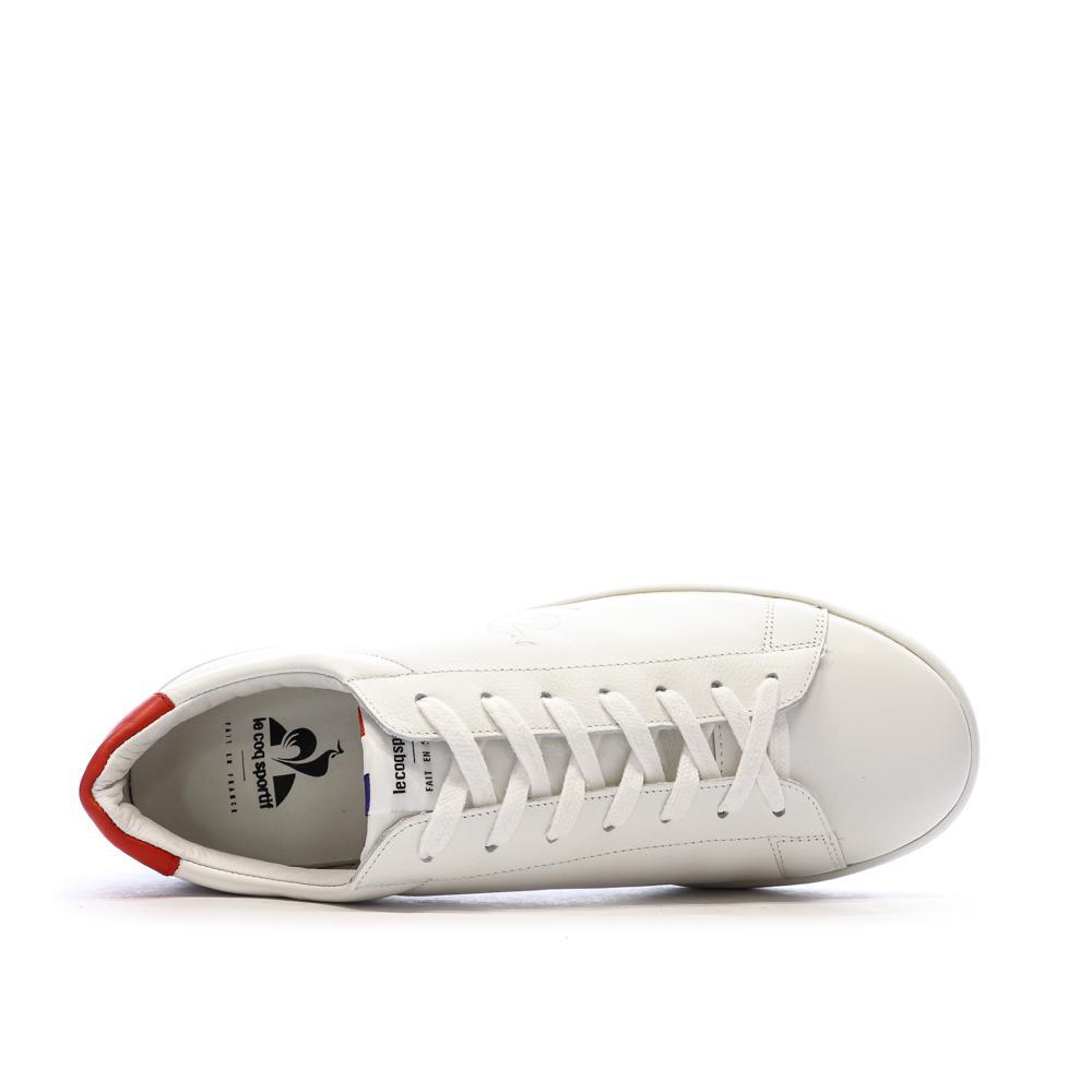 Baskets Blanches/rouge Homme Le Coq Sportif Phenix 4/7