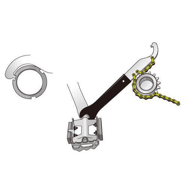 IceToolZ Attrezzo per catena + Chiave per pedali 3/3