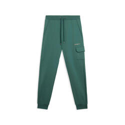 Pantalon en molleton avec poche cargo et bandes aux chevilles