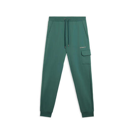 Pantalon en molleton avec poche cargo et bandes aux chevilles