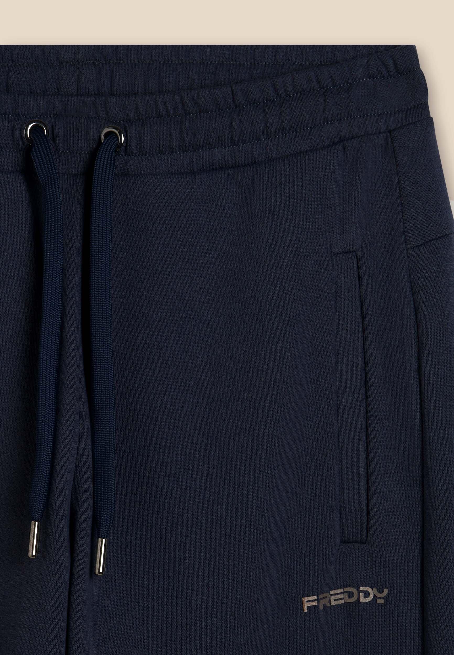Pantaloni regular in felpa garzata con fondo dritto 3/3