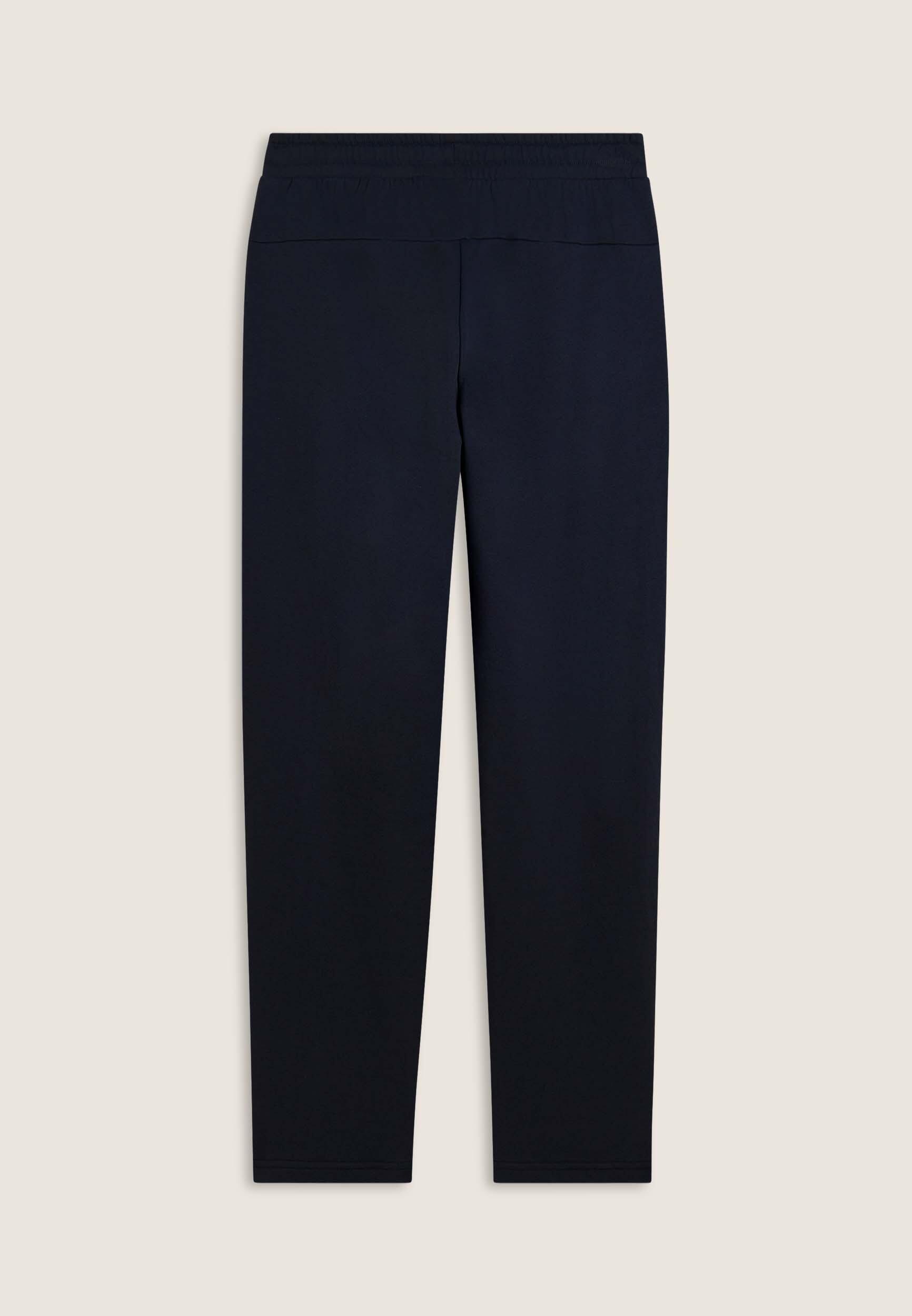 Pantaloni regular in felpa garzata con fondo dritto 2/3