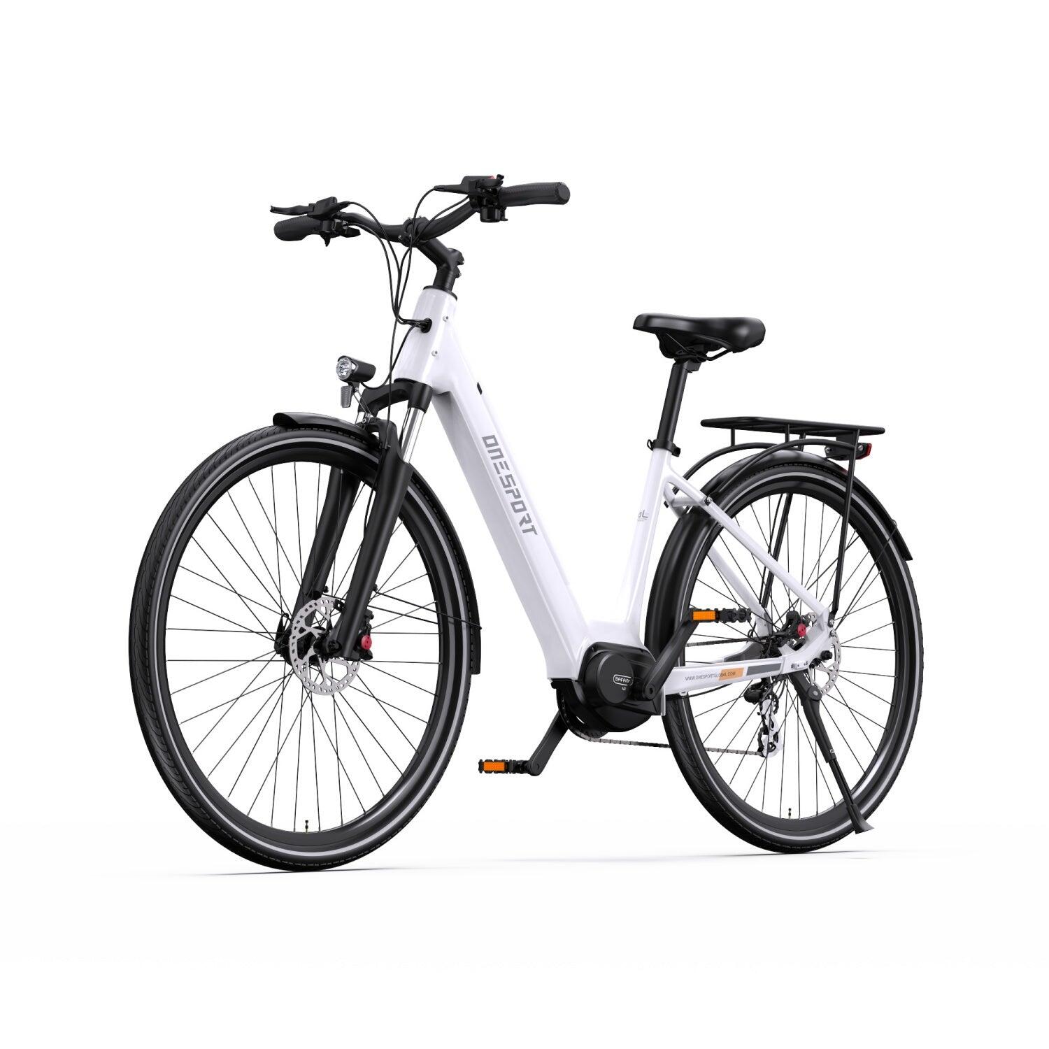 ONSPORT ONESPORT OT07 Bicicletta Elettrica - Motore 250W Batteria 36V14AH - Bianca