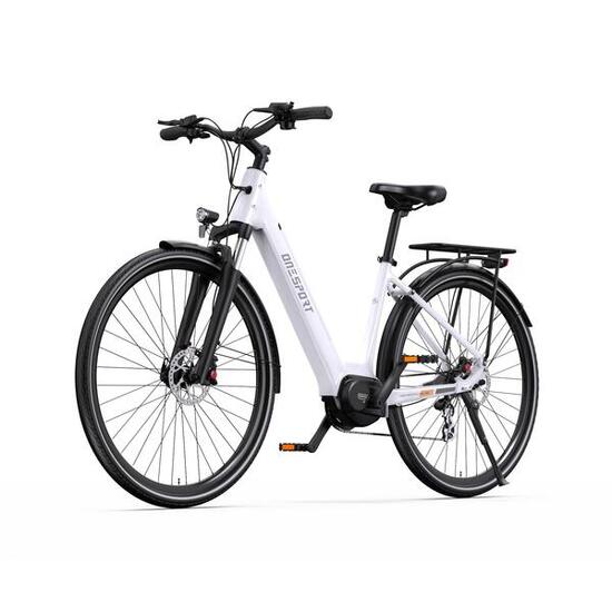 ONESPORT OT07 Bicicletta Elettrica - Motore 250W Batteria 36V14AH - Bianca