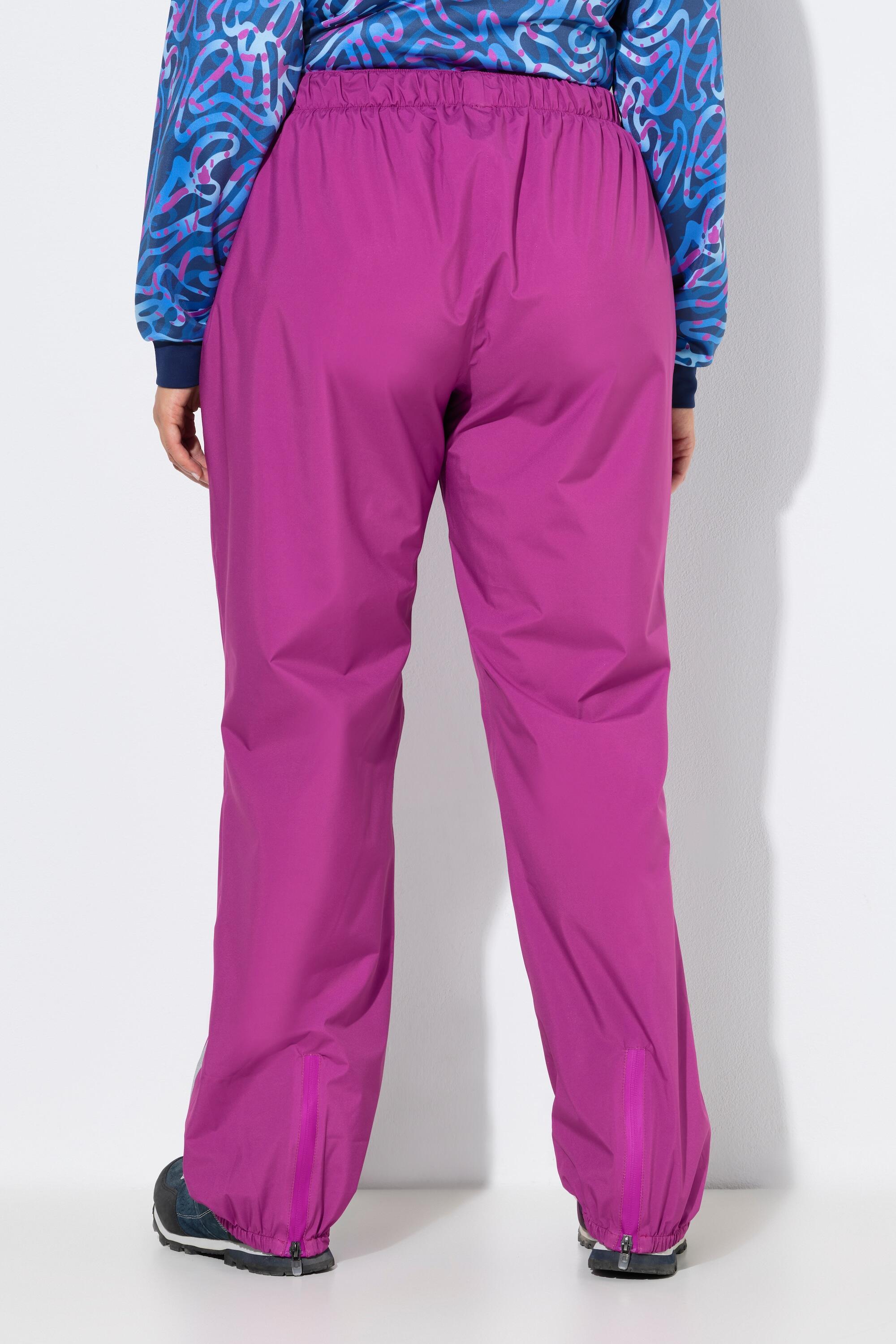 Femme Pantalon de pluie imperméable bande réfléchissante taille élastique 2/6