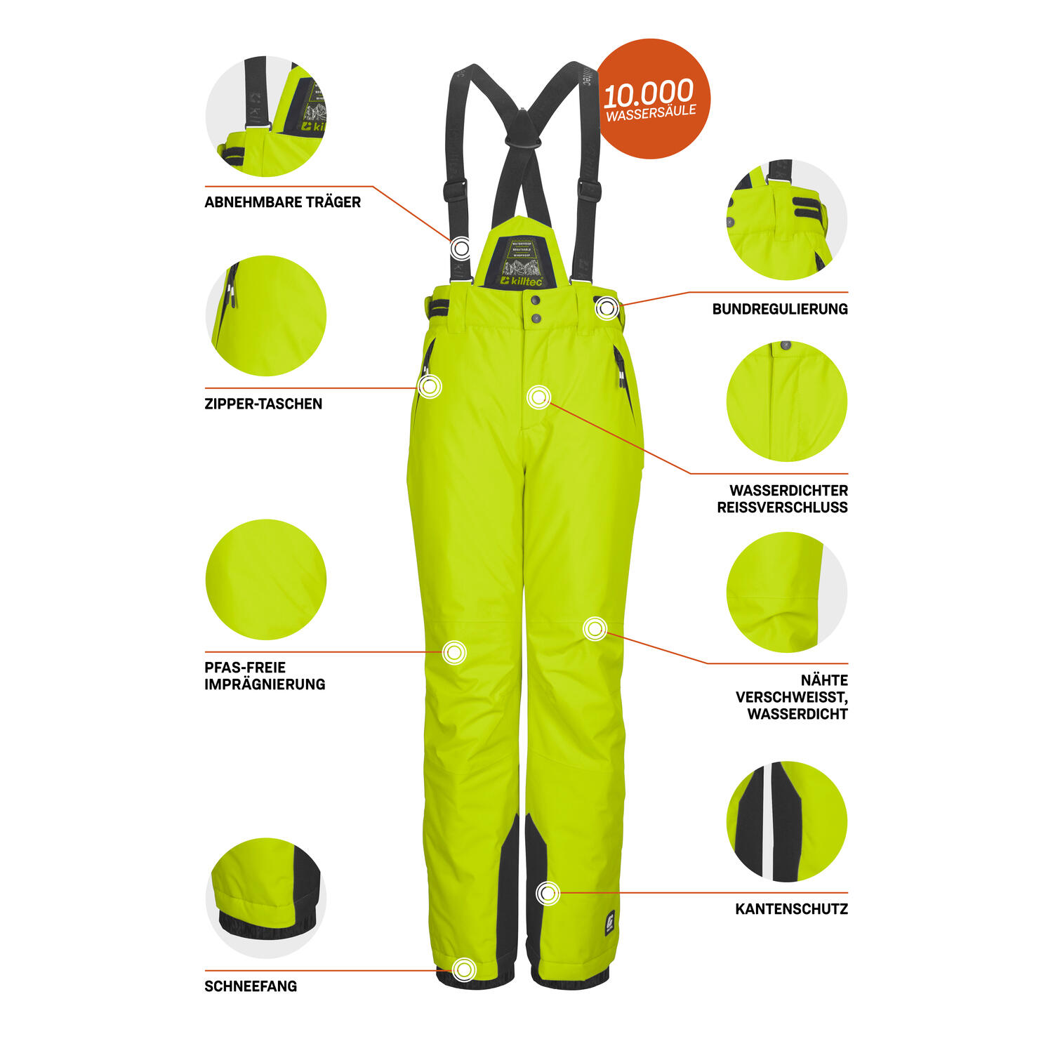 Kinder Skihose KSW 214 BYS SKI PNTS 6/7