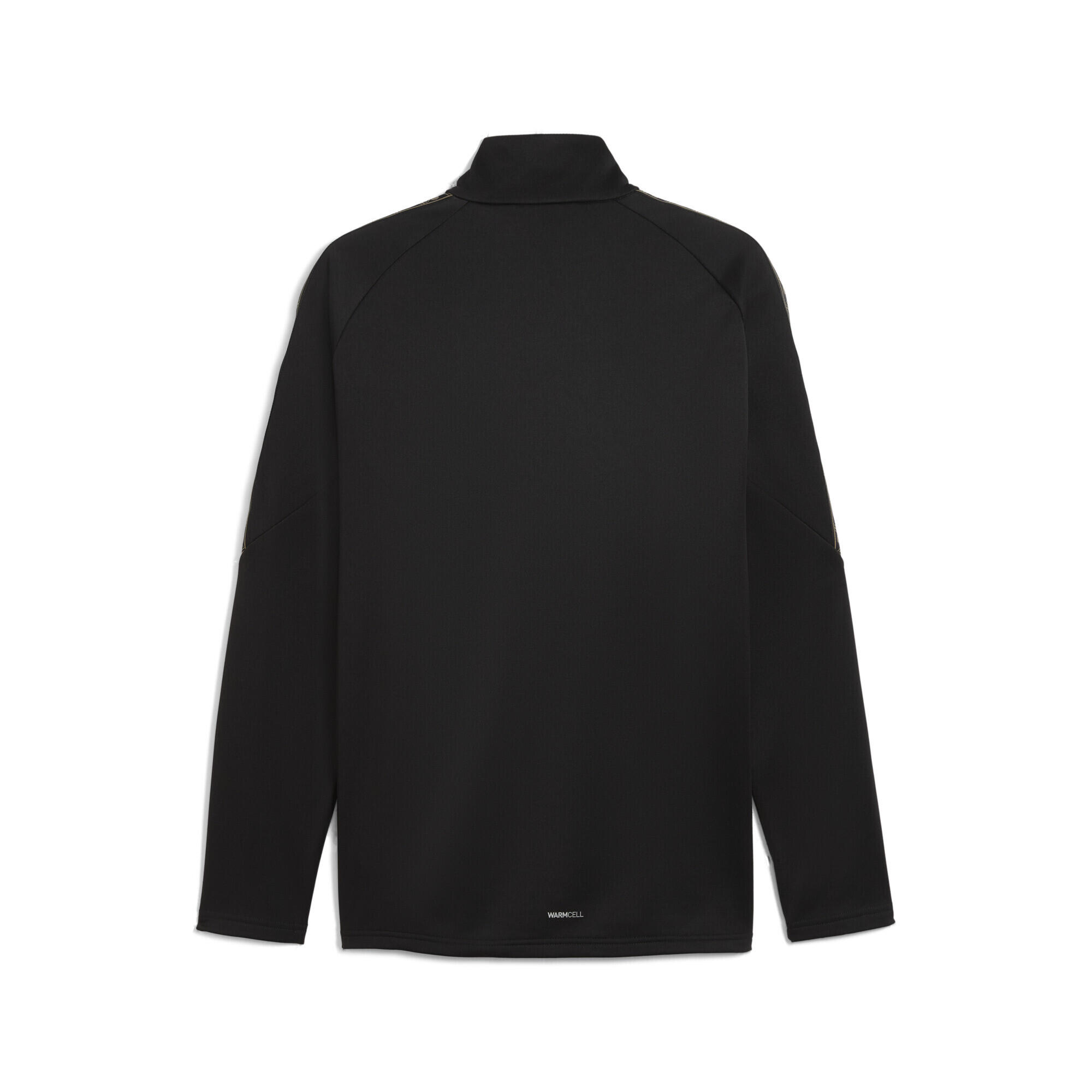 Męska treningowa kurtka na zimę KING z zamkiem 1/4 PUMA Black Gold