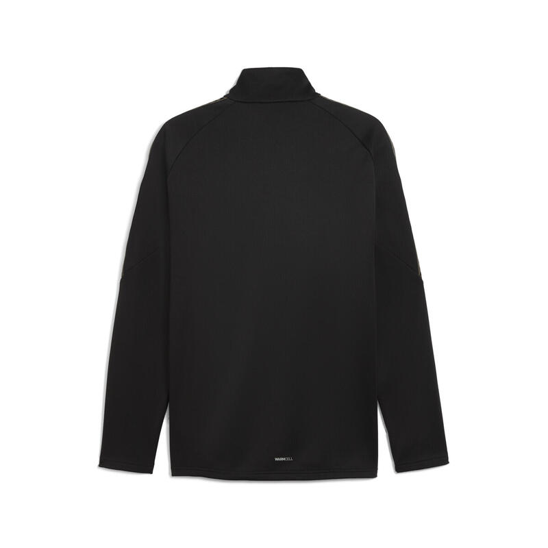 Geacă fotbal bărbați fleece, fermoar scurt King, negru PUMA