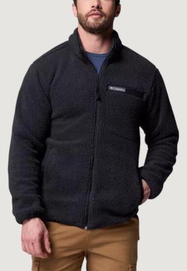 Felpa senza cappuccio Uomo Rugged Ridge™ High Pile Full Zip Nero
