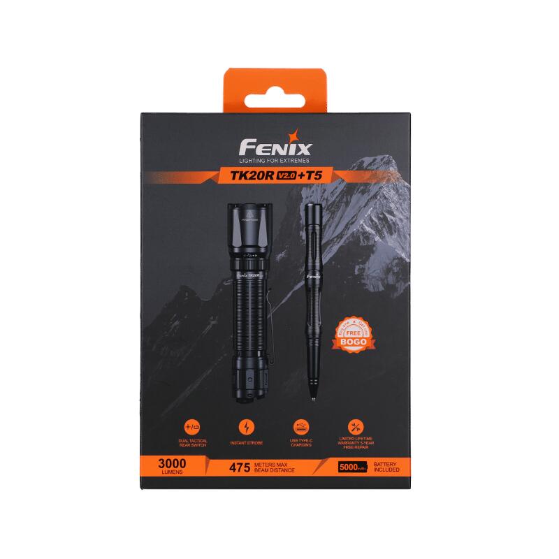 Coffret TK20RV2.0 3000 lumens et Stylo T5 3/4