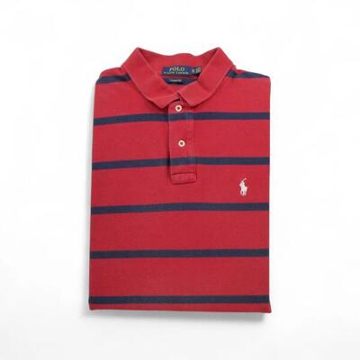 Tweedehands - korte mouw heren polo shirt rood - als nieuw