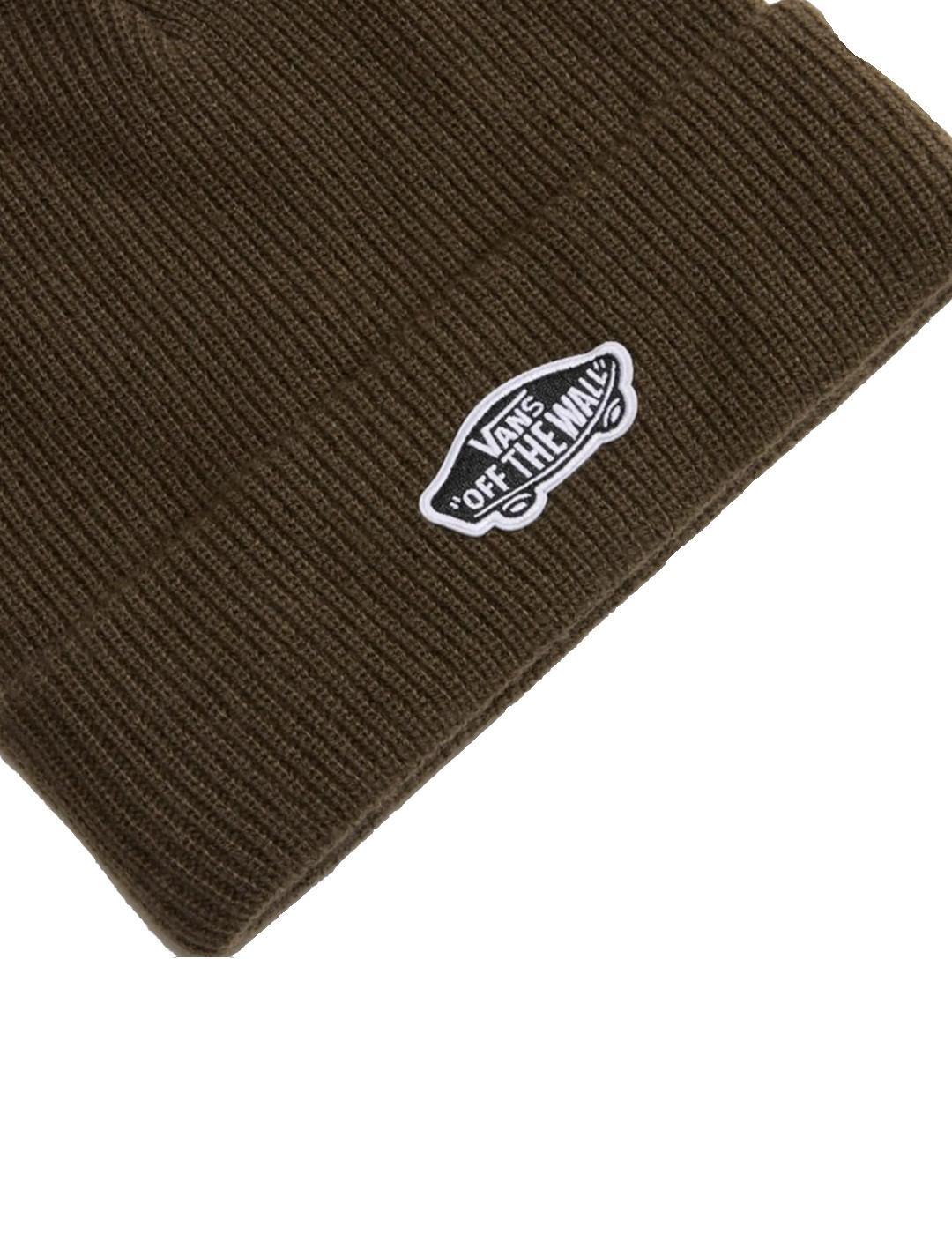 Bonnet pour homme Vans Classic cuff vert. 3/4