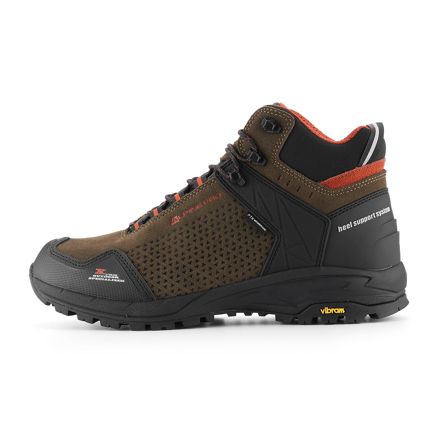 Buty trekkingowe skórzane unisex Alpine Pro Angoon Vibram 2/6