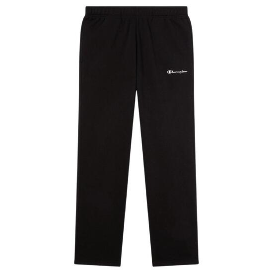 Męskie czarne spodnie dresowe Straight Hem 221801-KK001