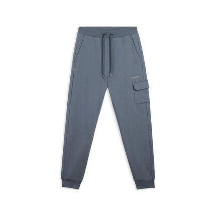 Pantalon en molleton avec poche cargo et bandes aux chevilles