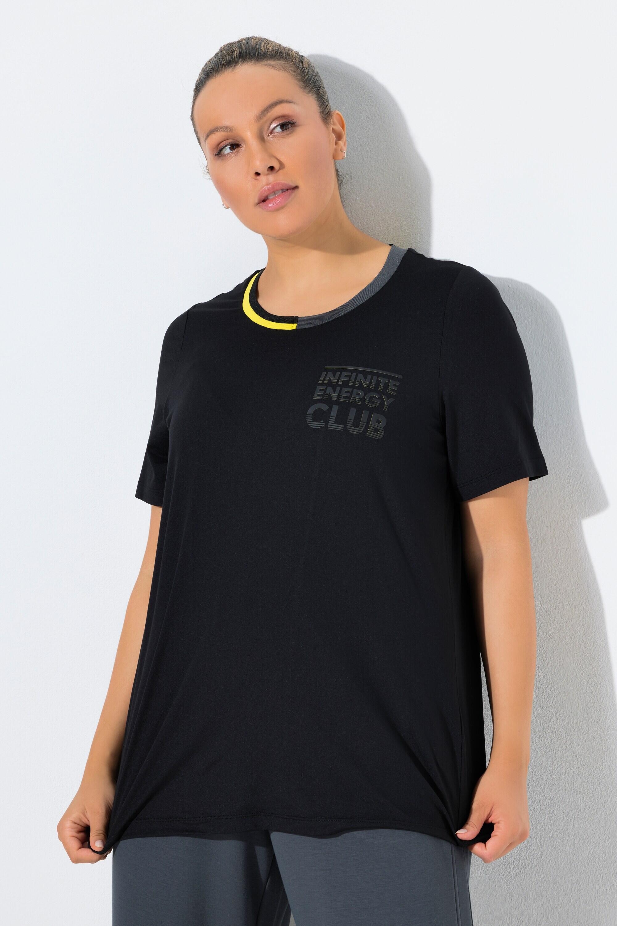 Dames Functioneel shirt sneldrogend ronde hals halve mouwen 5/6