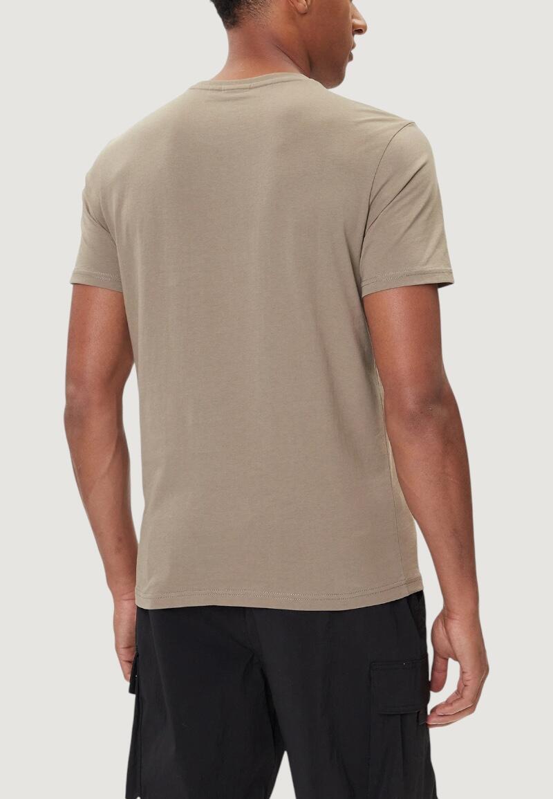 t-shirt crop top SALIS SS HOMME marron 3/4