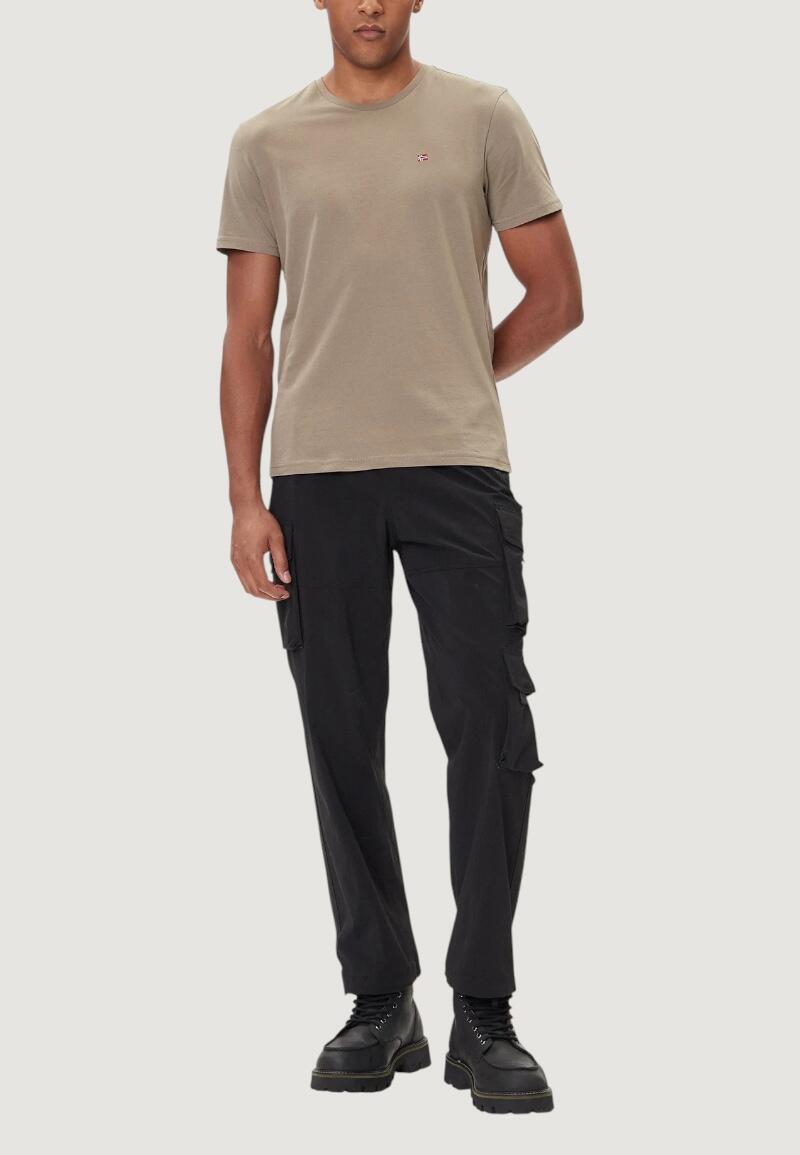 t-shirt crop top SALIS SS HOMME marron 2/4