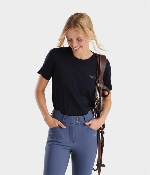 Tee-shirt d'équitation en laine de Mérinos 6/7