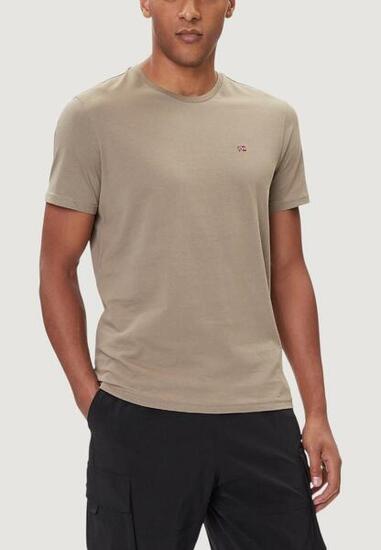 t-shirt crop top SALIS SS HOMME marron