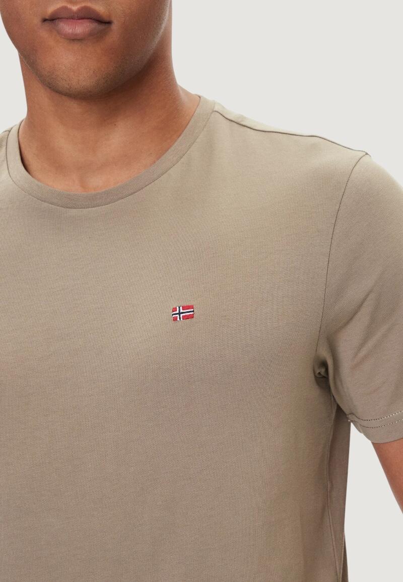 t-shirt crop top SALIS SS HOMME marron 4/4