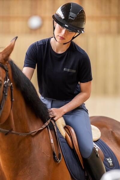 Tee-shirt d'équitation en laine de Mérinos 4/7