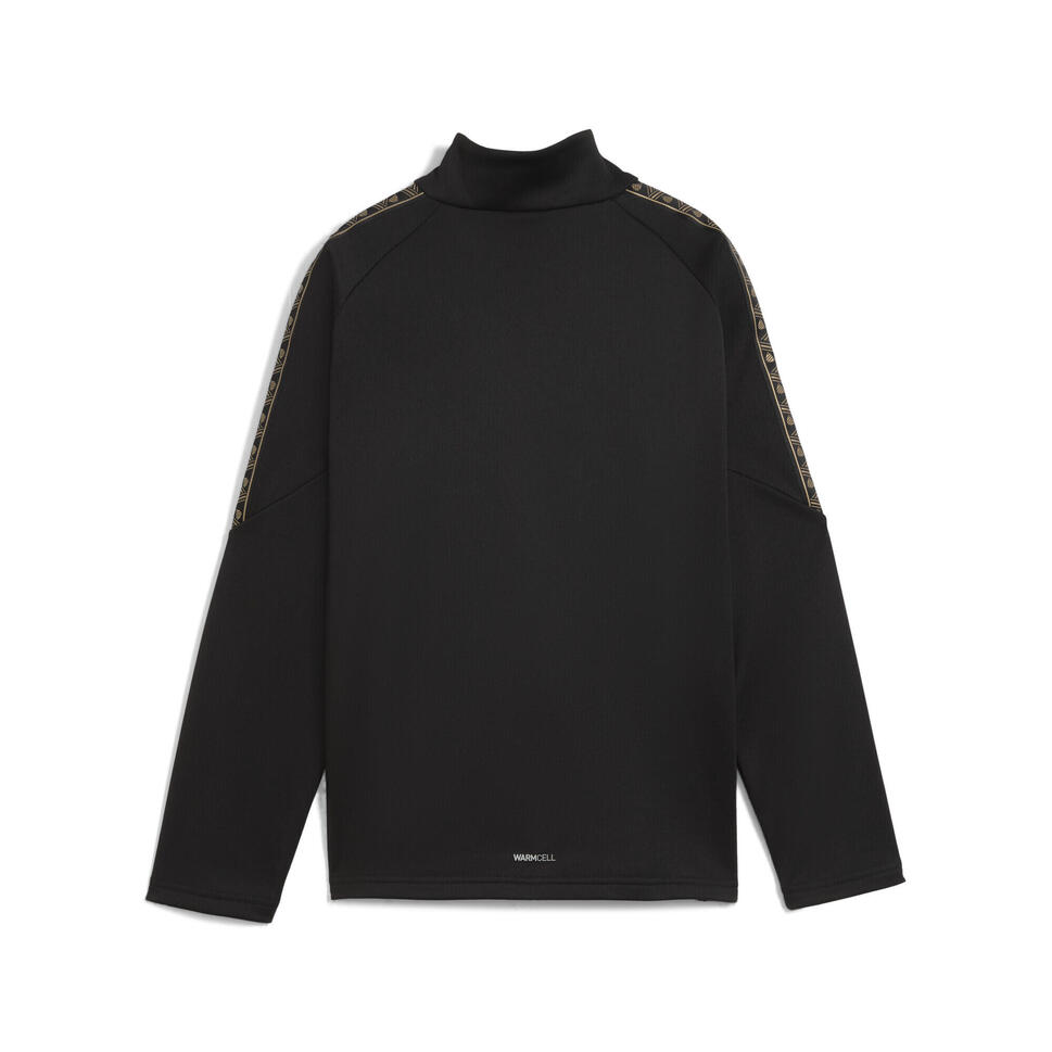 Młodzieżowa treningowa kurtka na zimę KING z zamkiem 1/4 PUMA Black Gold