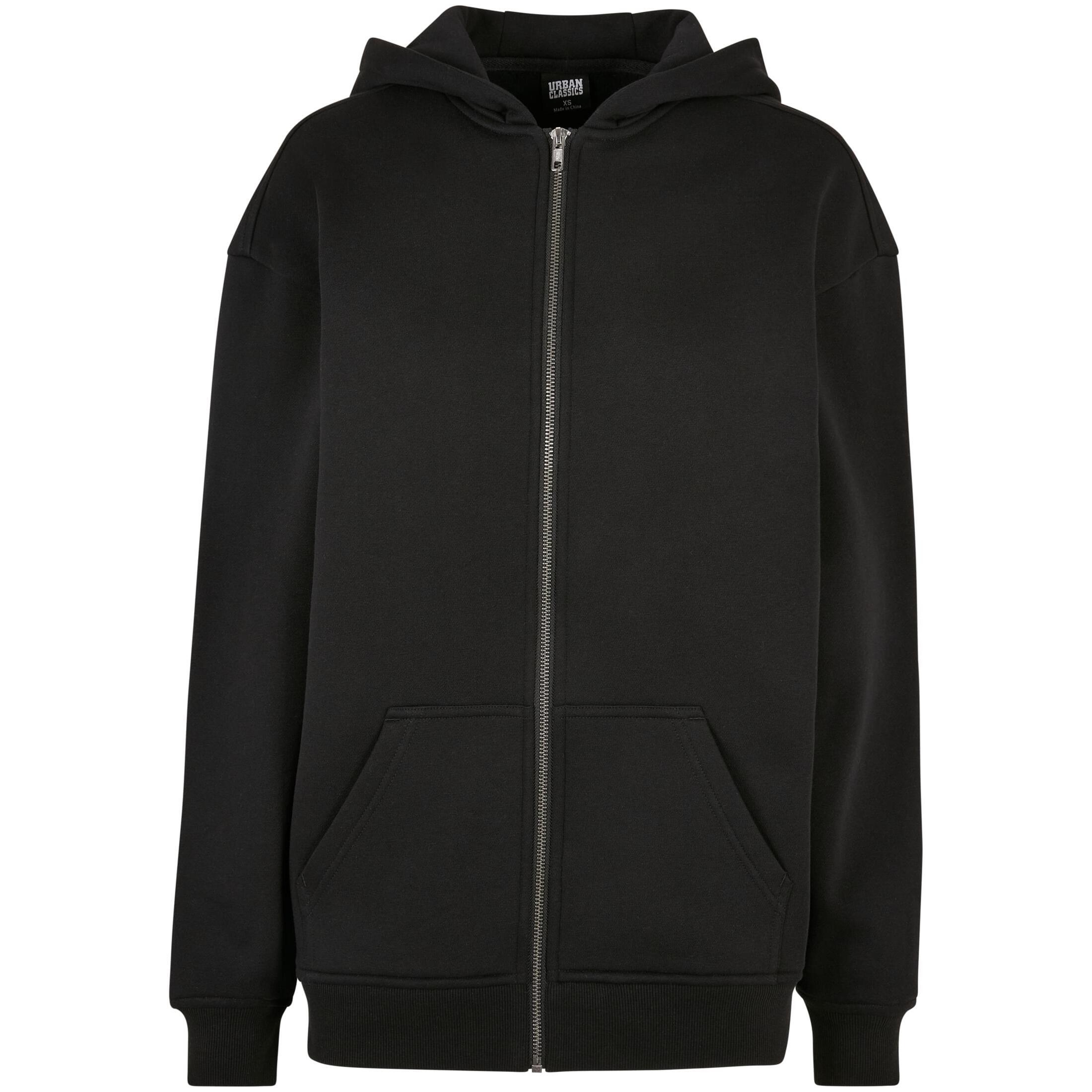 URBAN CLASSICS Sweatshirt Women's oversized zipped hoodie Urban Classics