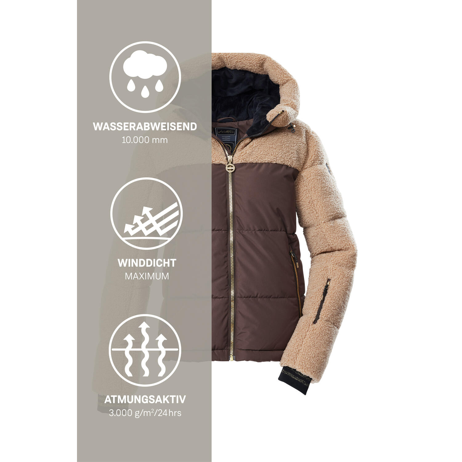 Dames ski-jack met capuchon Killtec KSW 111 6/6