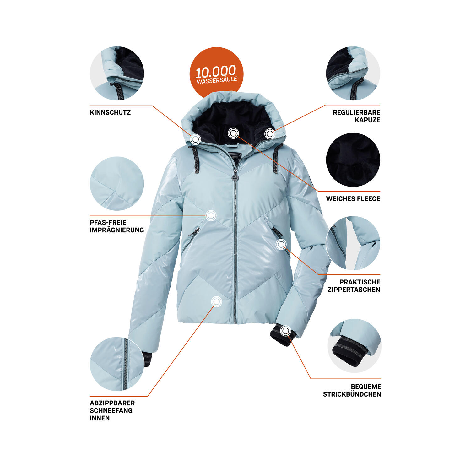 Kurtka narciarska pikowana damska Killtec KSW 113 WMN SKI QLTD JCKT 5/6