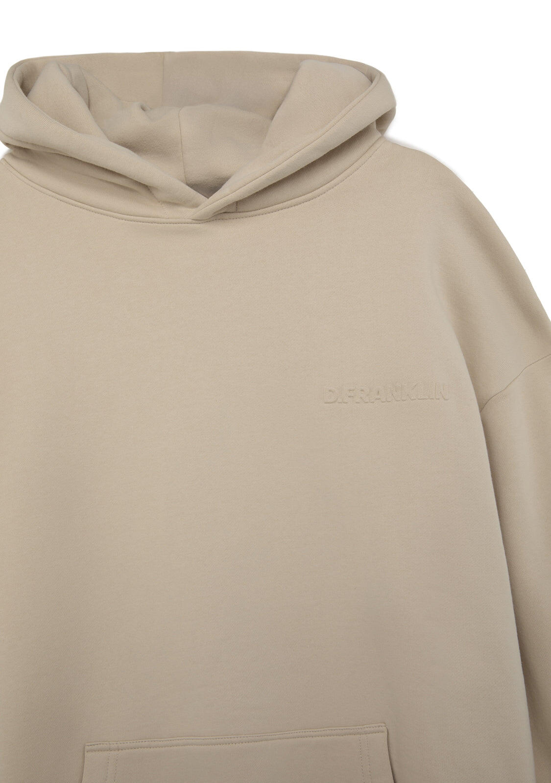 Sudadera Unisex con Capucha Oversize Clean-Cut Blanco Roto 2/4