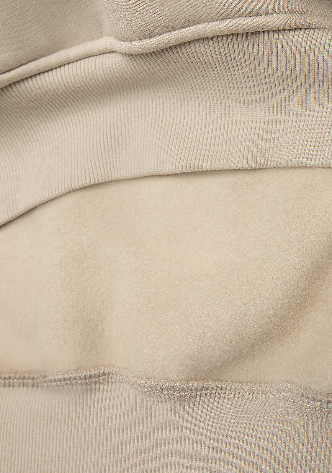 Sudadera Unisex con Capucha Oversize Clean-Cut Blanco Roto 4/4