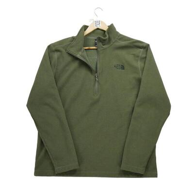 Second life - Herren TNF Khaki Fleece Pullover - Wie neu