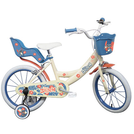 Vélo enfant Stitch 16 pouces 5-7 ans