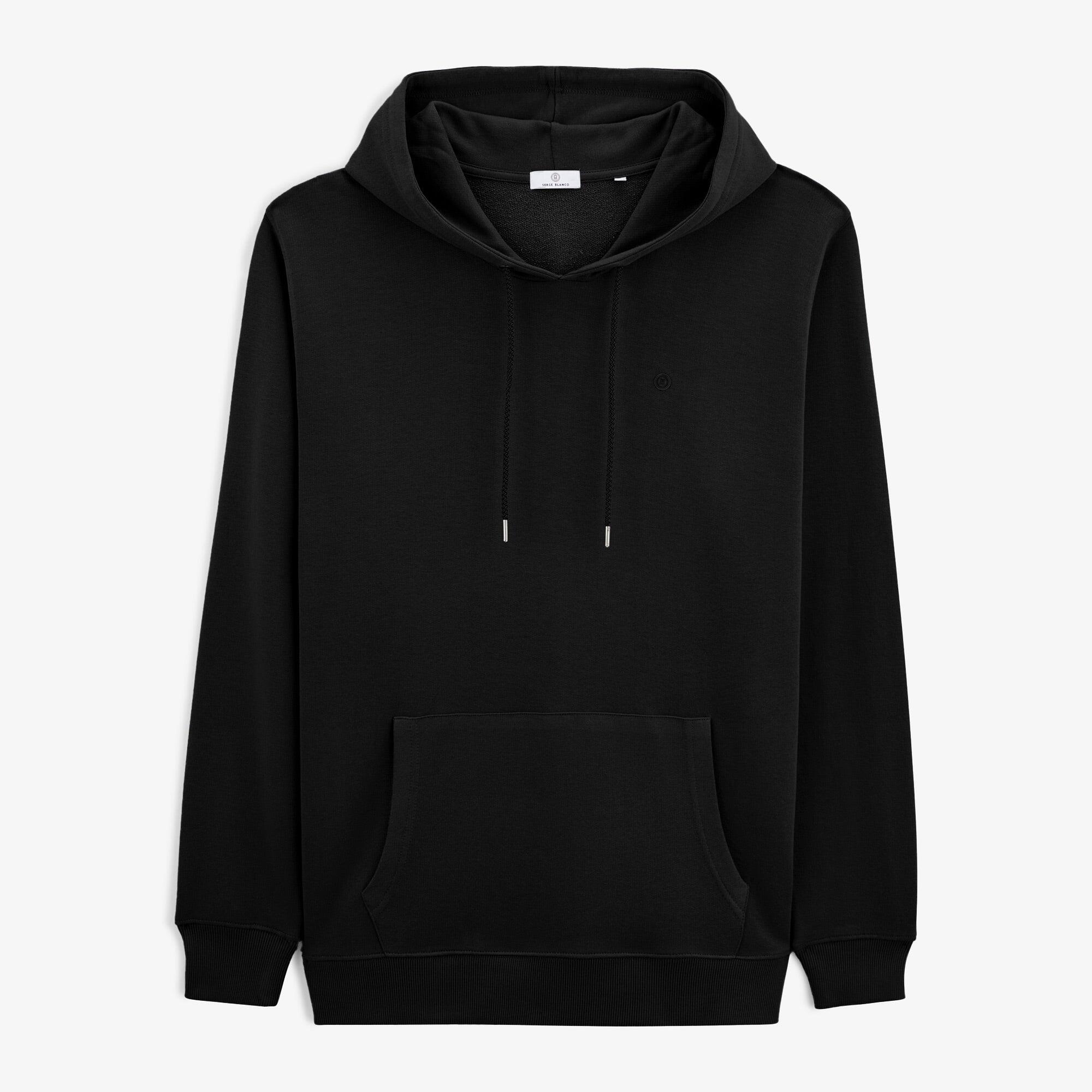 Serge Blanco - Sweat À Capuche Hoodie Noir En Coton - Sweat-shirt - Noir - Decathlon