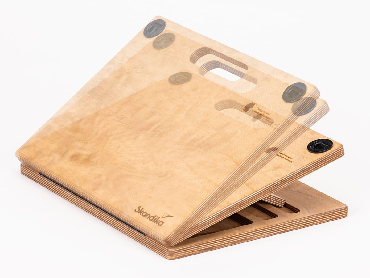 Planche Inclinée en Bois pour Mollet 4 Positions Ajustables de 10 ° à 40 ° Surface