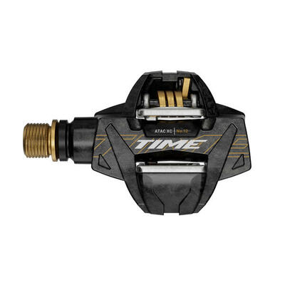 Pedalen 12 as titanium carbon/goud + atac calken 13°/17° c1 time xc