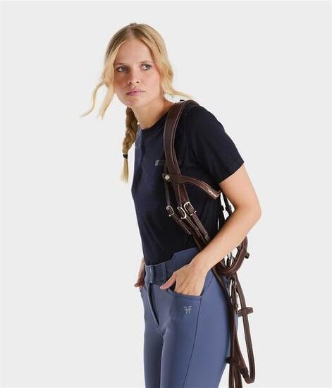 Tee-shirt d'équitation en laine de Mérinos