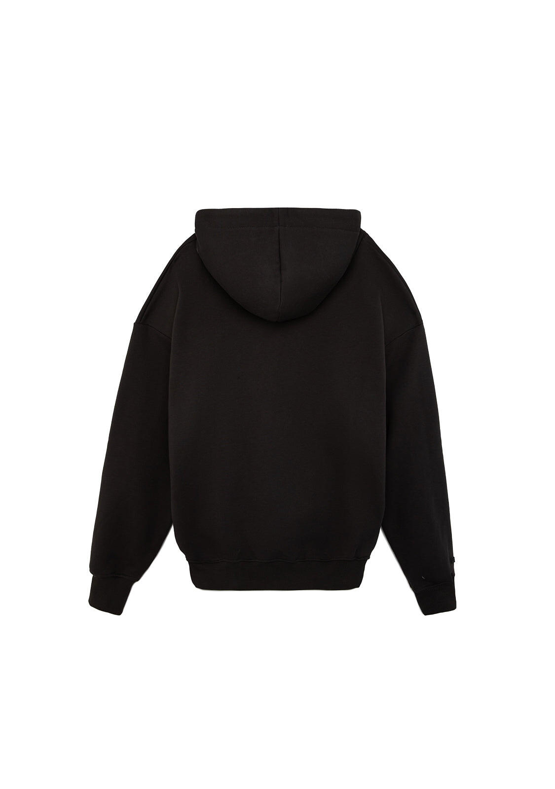 Sudadera Unisex con Capucha Oversize Clean-Cut Antracita 3/4