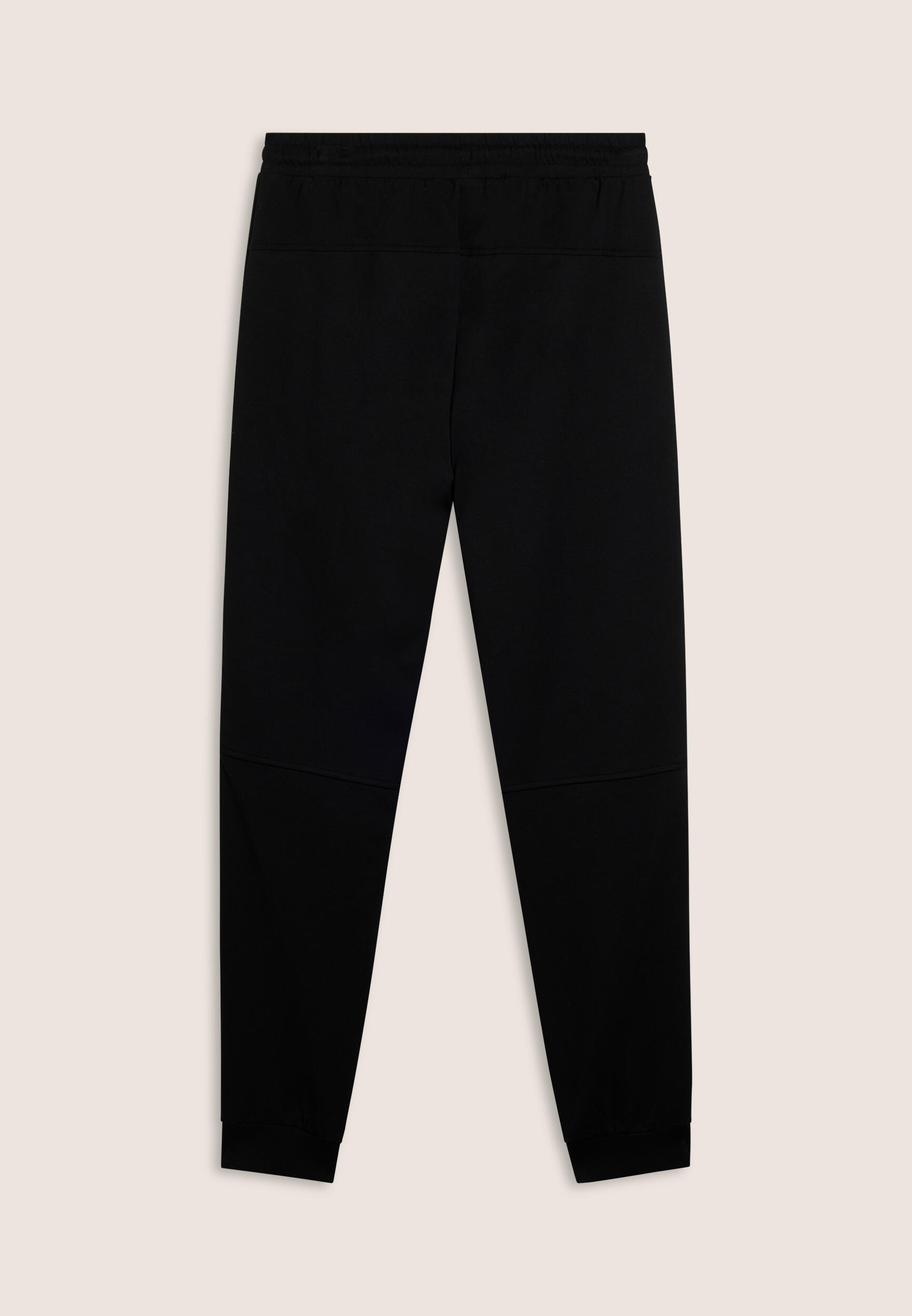 Pantaloni a carota in interlock con zip laterali 2/3