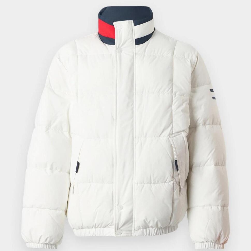 Kurtka TOMMY JEANS TJM DNA COLLAR PUFFR EXT Biały