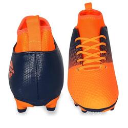 Nivia Ashtang Chaussures Football Orange/Noir 45 EU | Léger & Confortable