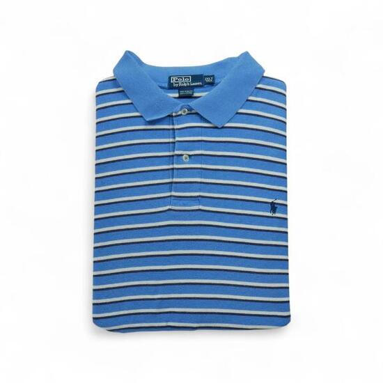 Second life - Kurzarm-Poloshirt für Männer Blau - In sehr gutem Zustand