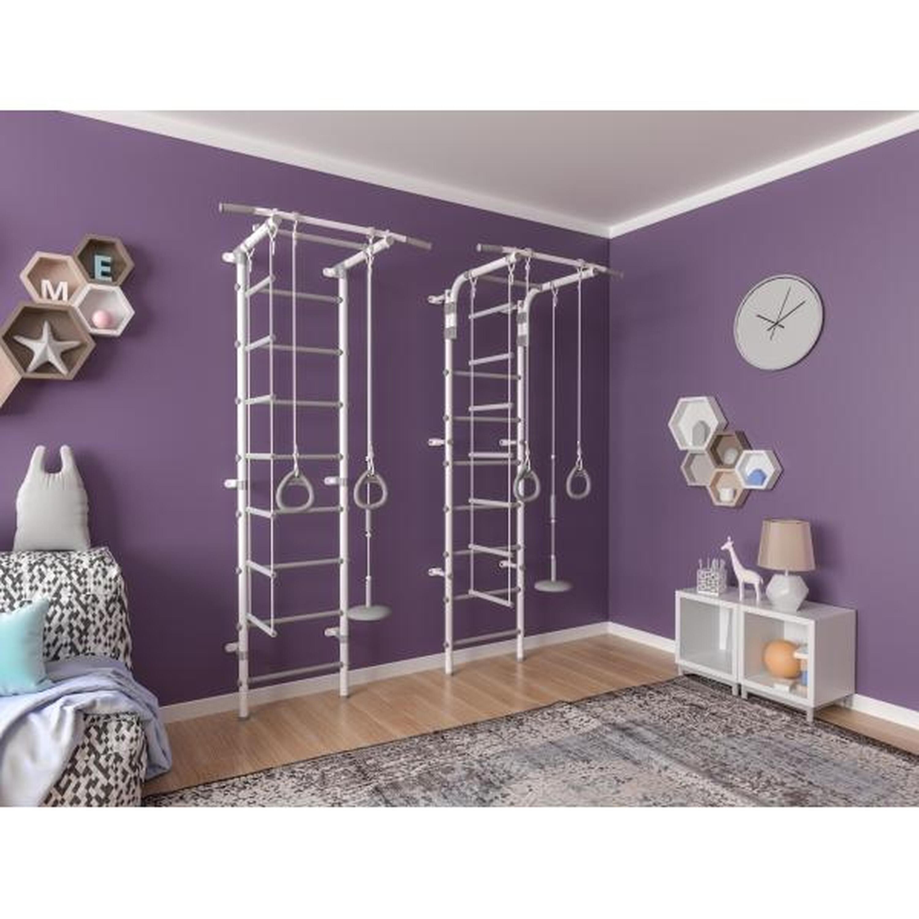 Gimnasio Infantil de Pared con Espaldera PASTEL2 217*75*52.5 cm 2/3