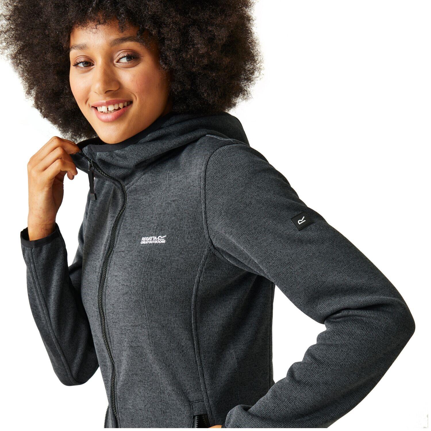 Regatta Bloomfield Fleecejacke mit verschließbaren Taschen Kapuze 3/5