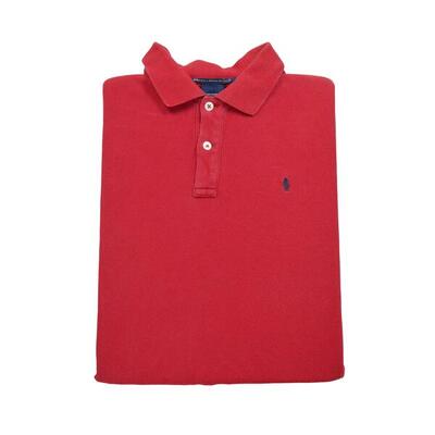 Tweedehands - korte mouwen heren poloshirt rood - goede staat