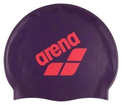 Arena Big Logo Cuffia da bagno viola
