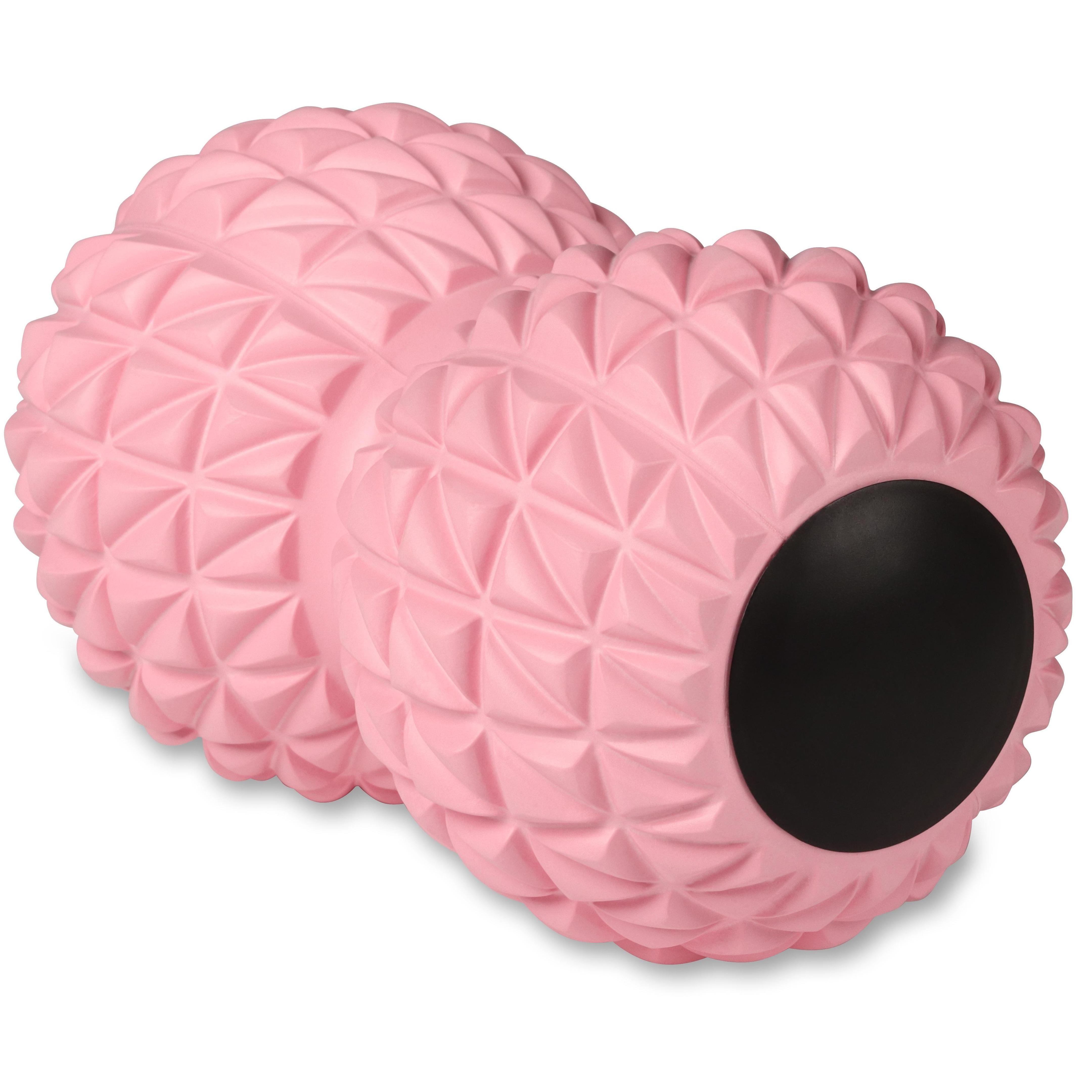 Indigo Sports - Balle De Massages Double De Yoga Indigo 18*10 Cm - Balle De Massage - Rose - 18cm - Decathlon