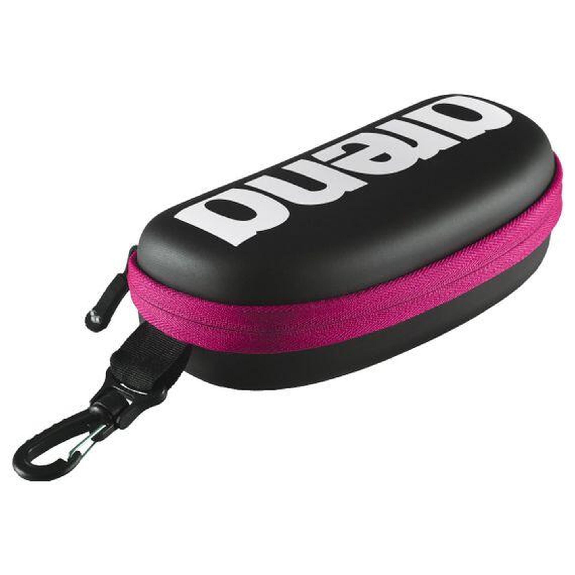 Etui na okulary Arena goggle case czarno-różowe